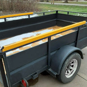 DURAFORCE Yellow 2 Sided Tailgate Utility Trailer Gate & Ramp Lift Assist System 350 lbs