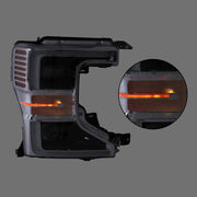 DURAFORCE Headlights Replacement For Ford F250 F350 SuperDuty 2020-2022 LH+RH LED Chrome