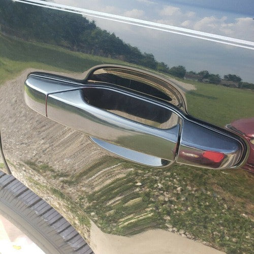 Set of 4 Black Door Handle for Chevy GMC Tahoe Yukon Sierra 2007 14