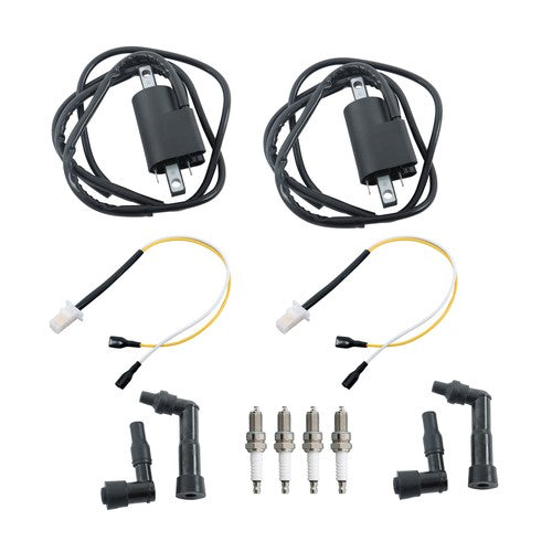 DURAFORCE New Ignition Coil Spark Plug With Cap Kit For Yamaha XJ550 XJ750 1981-83