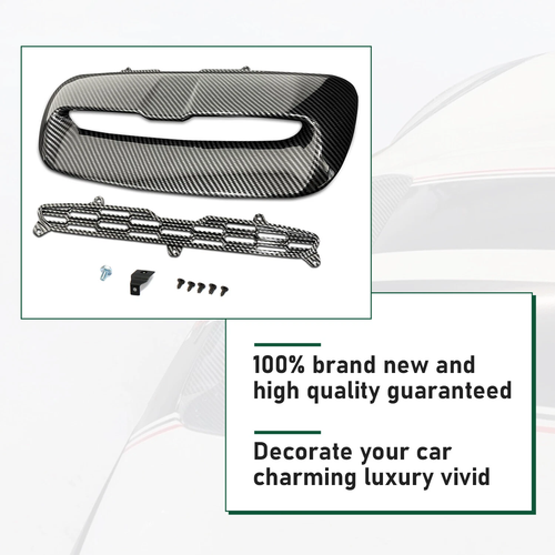 Hood Scoop for 07-13 Mini Cooper S R55 R56 R58 R59 Air Intake Vent Carbon Style