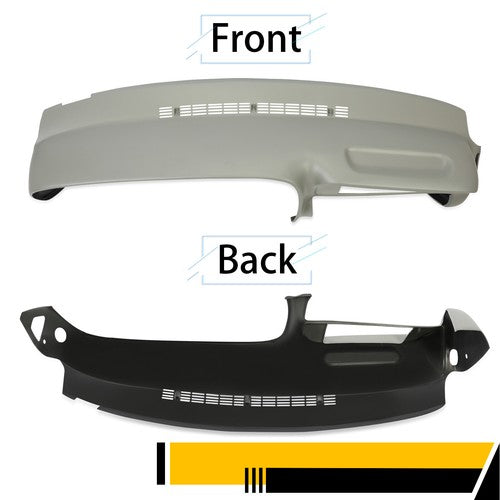 Molded Dash Cover Overlay for 1997-1999 2000 Chevy GMC SUVs C K1500 Suburban Grey