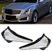 DURAFORCE Front Headlight Lamp Lens Cover Side For Cadillac ATS 2013-18 Left+Right