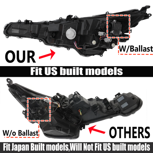 DURAFORCE 3D DRL LED Headlight Left Driver Side for 2020-2022 for Toyota Corolla SE XLE XSE