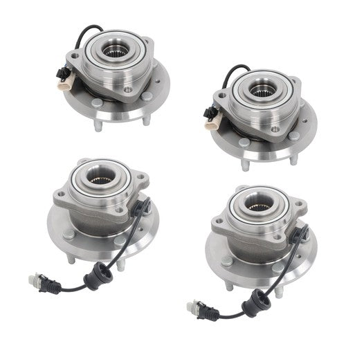 DURAFORCE Front + Rear Wheel Bearing Hubs Assembly Kit For Chevy Equinox Captiva Sport