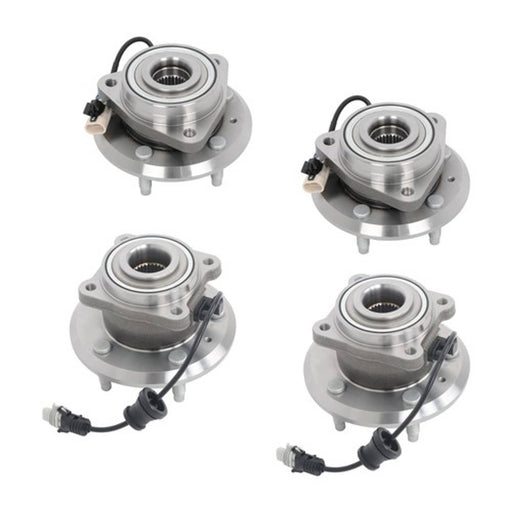DURAFORCE Front + Rear Wheel Bearing Hubs Assembly Kit For Chevy Equinox Captiva Sport