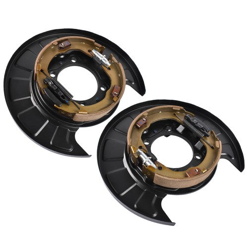 DURAFORCE 2 Pack Rear Brake Parking Plate Left & Right Set for Hyundai Santa Fe 2006-2009