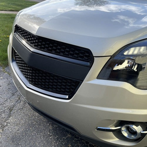 Black Front Upper Bumper Grille Honeycomb For 10-15 Chevy Equinox