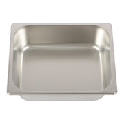 DURAFORCE Restaurant Steam Table Pans 8 Pack 1/2 Size 4 Inch Deep Thickened with Lid