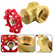 DURAFORCE 1-1/2" NPT 200psi Brass Gate Valve Rotary Globe Valve DN40 Female Threaded New