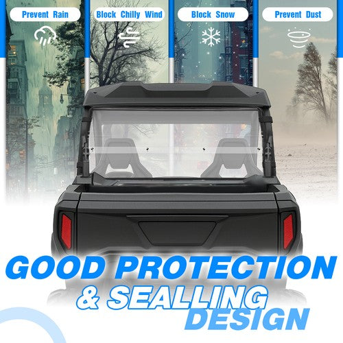 Clear Rear Windshield for Can-Am Commander 700 Max 1000R DPS XT XMR 2021-25 ATV