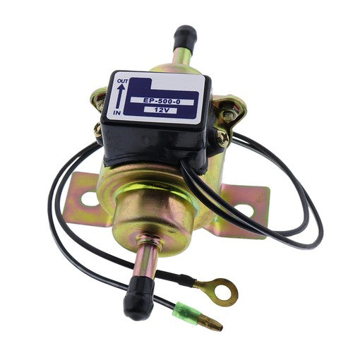 DURAFORCE Universal 12V Low Pressure Gas Electric Fuel Pump EP-500-0 1/4 Tubing 3-5 PSI