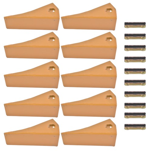 DURAFORCE 10 Pack Bucket Teeth 230SP with Flex Pins 23FP Metal for 23 & 230 Series Loader