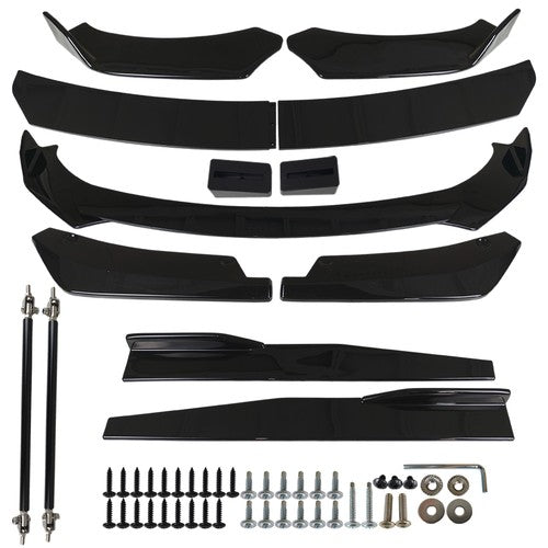 DURAFORCE Front & Rear Bumper Lip Splitter Spoiler + Side Skirt Body Kits For Subaru WRX