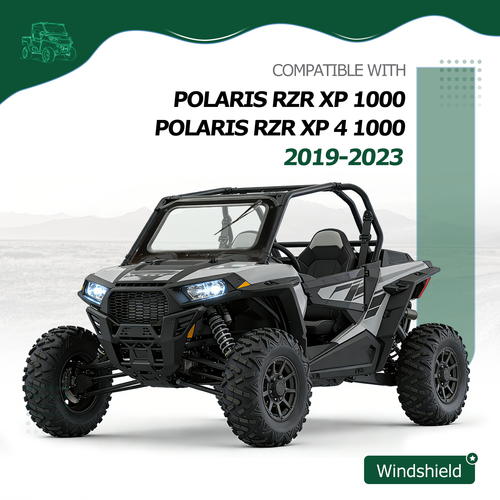 DURAFORCE For Polaris RZR XP 4 1000 Turbo Glass Front Full Vented Windshield 2019-2023