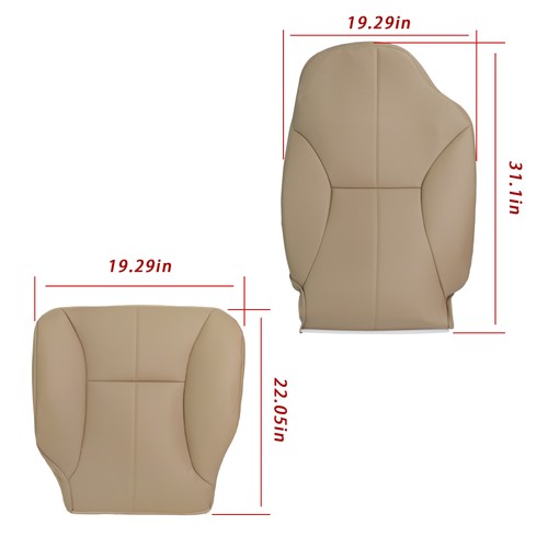 DURAFORCE For Dodge Ram 1500 3500 SLT 1998-2002 Driver Bottom & Top Seat Cover Durable