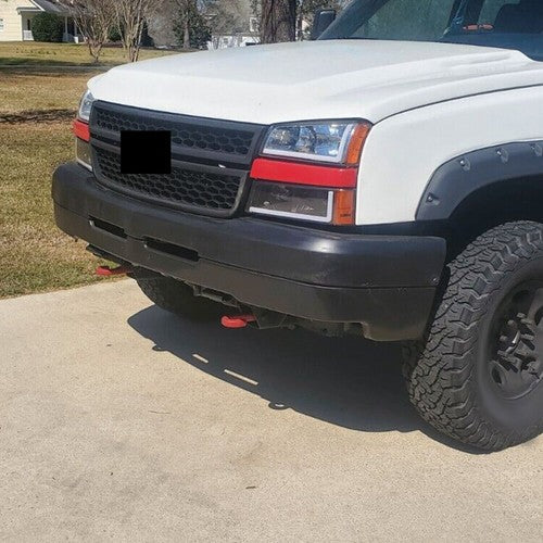 DURAFORCE FOR CHEVY SILVERADO AVALANCHE 03-07 LED DRL HEADLIGHT BUMPER LAMPS CHROME/BLACK