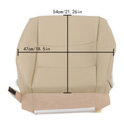 DURAFORCE Seat Cover Fit For Acura RDX 2007-2012 Driver Bottom Perforated Tan Leather New