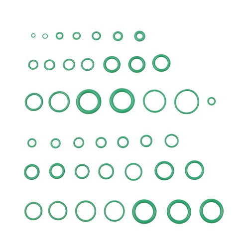 DURAFORCE 595 Pcs Metric/SAE AC O-Ring Assortment Kit 36 Size Seals 3-22mm