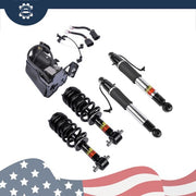 DURAFORCE Front Rear Shock Absorber Strut Assys + Compressor For Cadillac Escalade 2015-20
