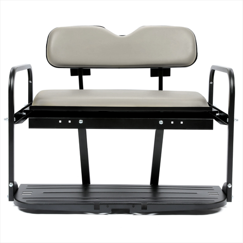 DURAFORCE Rear Flip Seat For Pre-1994 EZGO Marathon Golf Cart Folding Seat Off-White