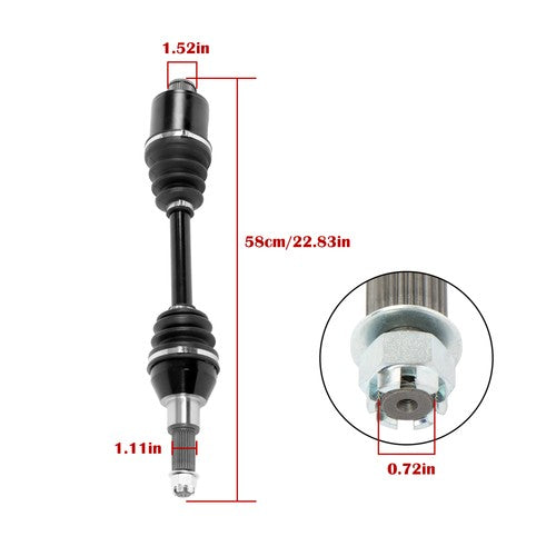 DURAFORCE Fit For Polaris Sportsman 500 1380142 2×Rear Left and Right CV Axles Drive Shaft