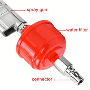 DURAFORCE 10PCS DISPOSABLE INLINE AIR FILTERS FIT FOR HVLP Paint Spray Gun Universal Red
