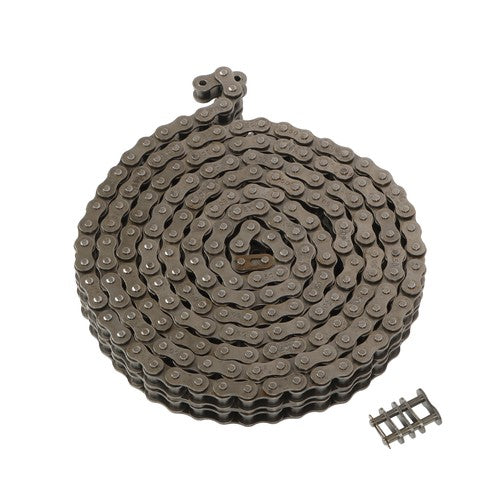 DURAFORCE #50-2 Duplex Double Strand Roller Chain x 10 feet + 2 Connecting Links