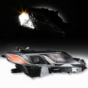 DURAFORCE Headlight Lamp Passenger RH Side Black Housing For Toyota Camry L/Le/Se 2018-19