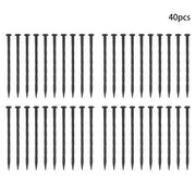 DURAFORCE 2” No Dig Lawn Border L-shaped Lawn Garden Edging Kit W/ 40 Spikes Plastic 40FT