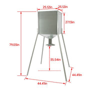 DURAFORCE For Deer Turkey Big Wild Game Hunting 450lb Gravity Feeder Zinc-Plated