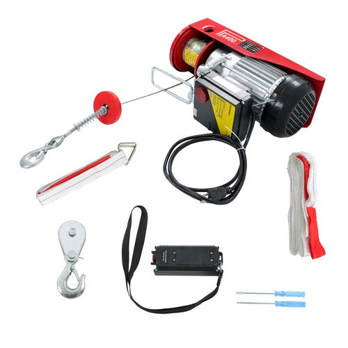 DURAFORCE 110V 880lbs Automatic Lift Electric Hoist with 328ft Wireless Remote Control
