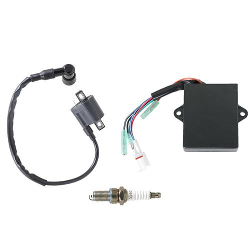 DURAFORCE CDI Ignition Coill + Spark Plug For Yamaha Badger 80 Grizzly 80 Raptor 80 YFM80