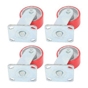 DURAFORCE 4"X 2" Heavy Duty Casters - Polyurethane Caster with Capacity up to 2800 LBS