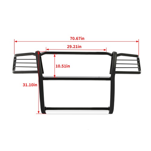 Brush Grille Guard Reinforcement Steel For Toyota Tacoma 2005 2015 Powder Coated