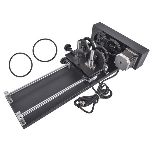 DURAFORCE 4 Wheel Rotary Axis Attachment 360° Rotation for 50W-130W CO2 Engraver Cutter