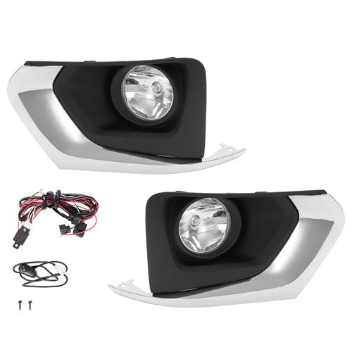 18-21 Chevy Traverse Driver LH Passenger RH Fog Lights With Bezel Harness Switch