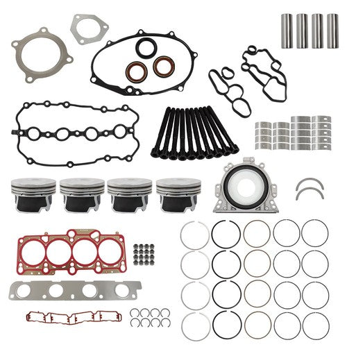 DURAFORCE Engine Rebuild Overhaul Kit Pistons Seals For Audi A4 Quattro 2005-2008 TT 07-08