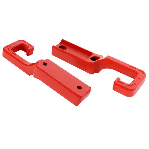 DURAFORCE Pair Red Steel Tow Hooks Kit For Jeep Grand Cherokee WK2 2015-2023 2016