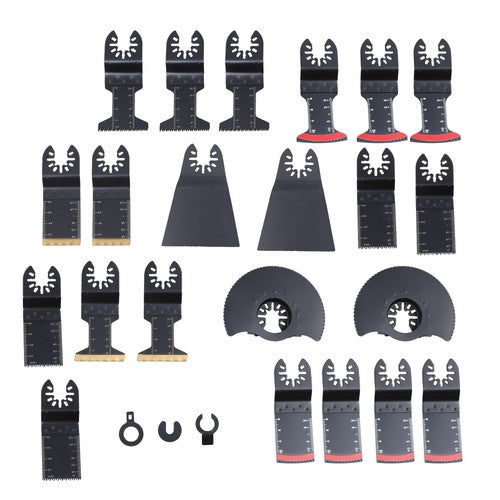 DURAFORCE 25PCS Oscillating Tool Professional Bi-Metal Multitool Blades Kits for Wood Nail