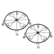 DURAFORCE 2 Pack Plant Stand For Flower Pot Heavy Duty Flower Pot Round Supports Rack