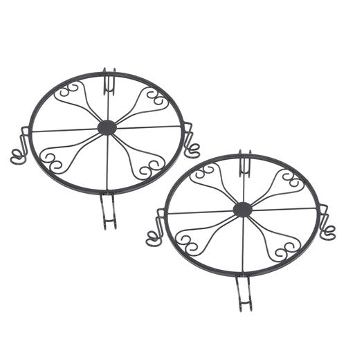 DURAFORCE 2 Pack Plant Stand For Flower Pot Heavy Duty Flower Pot Round Supports Rack
