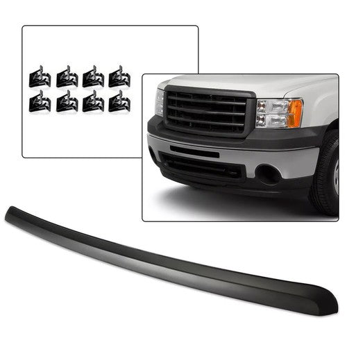 DURAFORCE Black Front Hood Molding Trim for 07-13 GMC Sierra 1500 2500HD 3500 HD