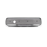 DURAFORCE Finned Polished Aluminum Center Bolt Short Valve Covers For SBC 350 5.7 5.0 V8