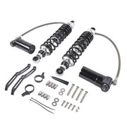 DURAFORCE Adjustable Rear Suspension Shocks Remote Reservoir for Harley Road Glide 2014-24