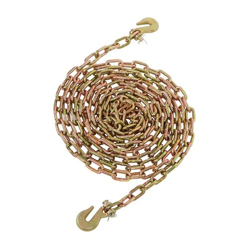DURAFORCE With Clevis Hooks Transportation Bundle Chain Steel Gold 3150lbs G70 1/4in×20ft