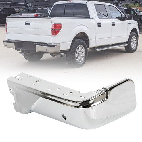 DURAFORCE For Ford F-150 2009-2013 2014 Rear Right Bumper Face Bar W/Park Assist Chrome