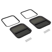 DURAFORCE 2PCS Tempered Glass 17.5" x 15.5" RV Window Vertical Slider For Camper Trailer