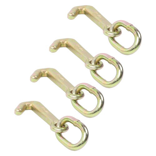 DURAFORCE 4 Pack 5/16 Inch G70 Mini J Hook Hook 5400 Lbs Working Load Limit Towing Hooks