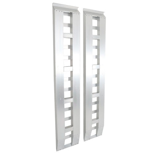 DURAFORCE 2Pcs Aluminum 80"×15" Ramps 6000 LBS Hook End Knife For Truck Car Auto Trailer